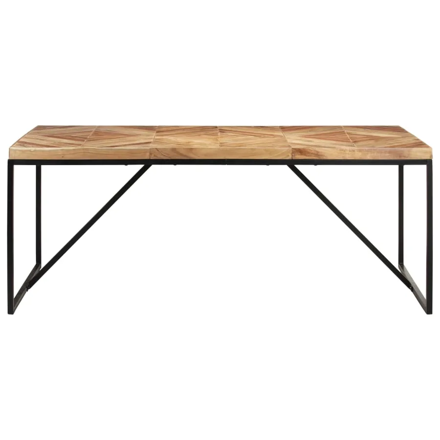 Table à dîner 180x90x76 cm Bois massif d'acacia et de manguier - 2