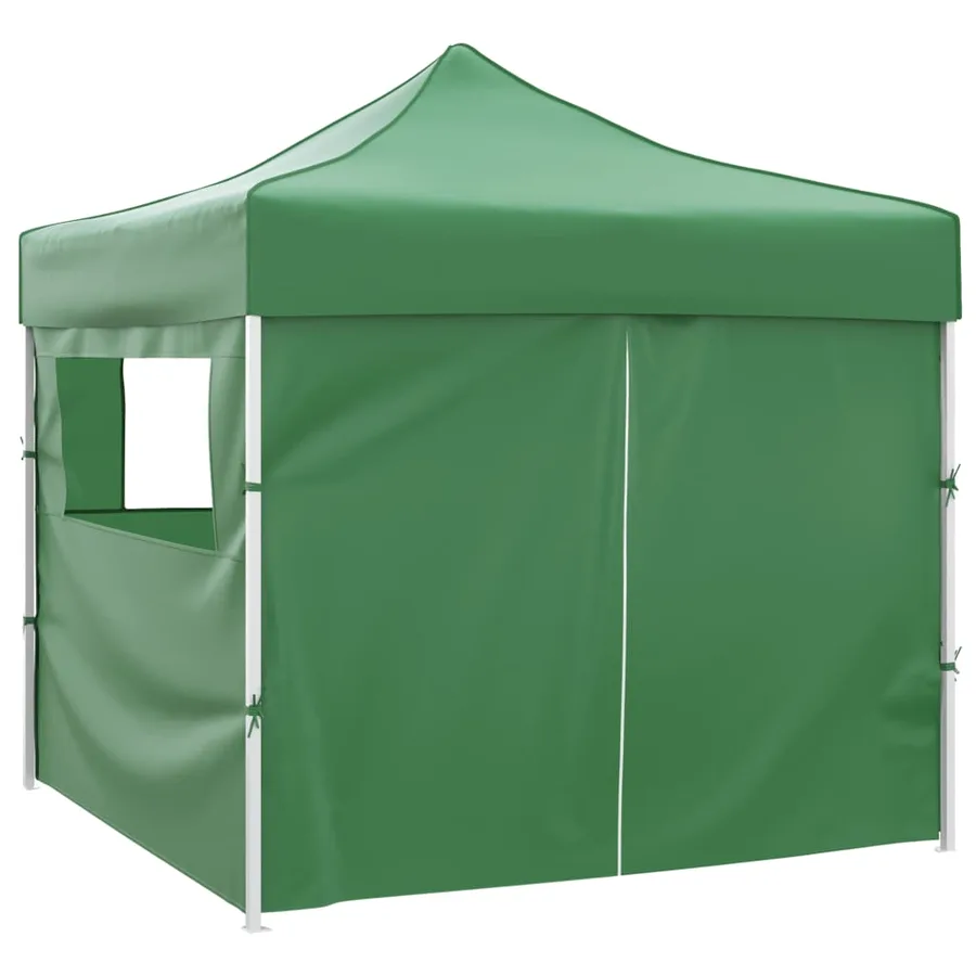 Tente pliable verte 3 x 3 m avec 4 parois - 3