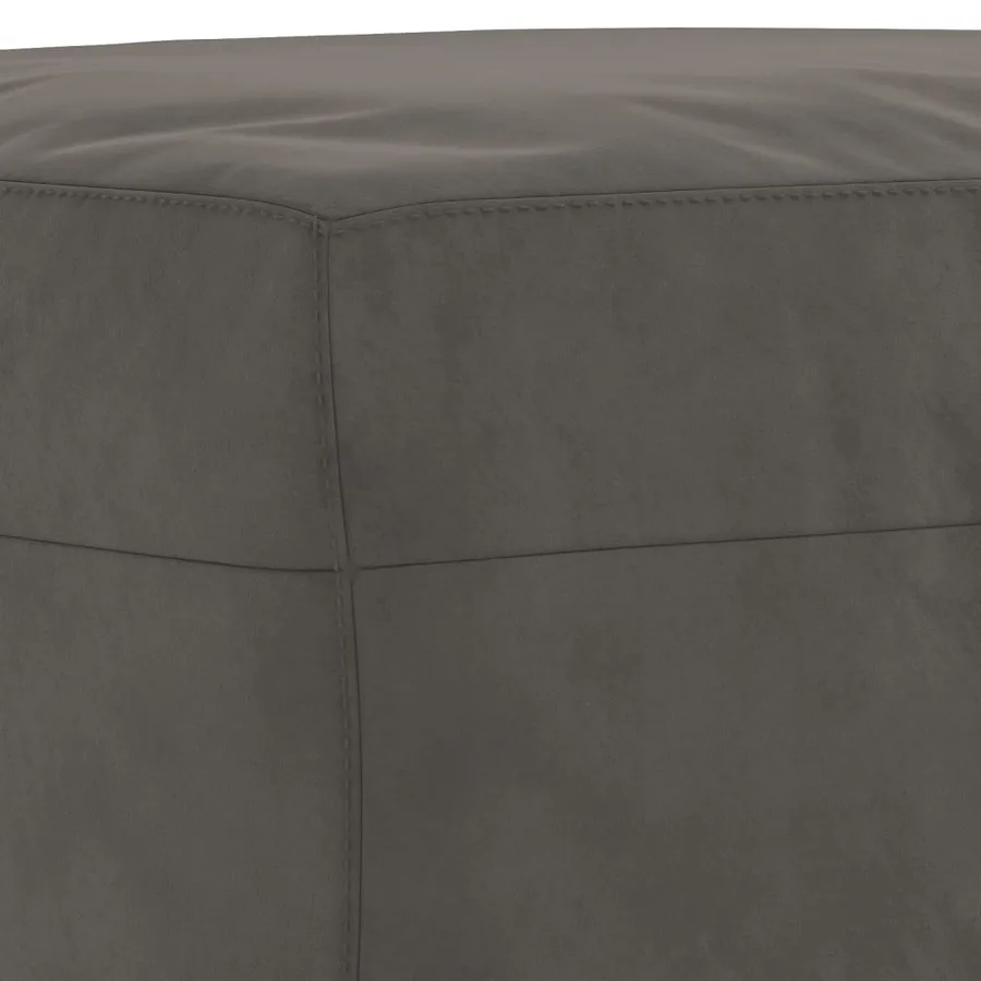 Banc Gris foncé 100x35x41 cm Velours - 5