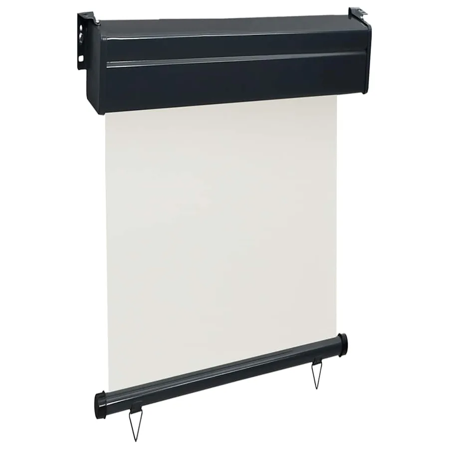 Auvent latéral de balcon 65x250 cm Crème - 3