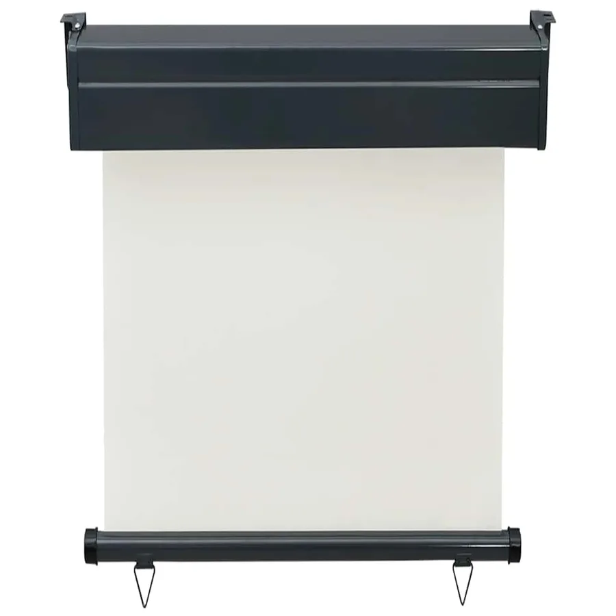 Auvent latéral de balcon 65x250 cm Crème - 4