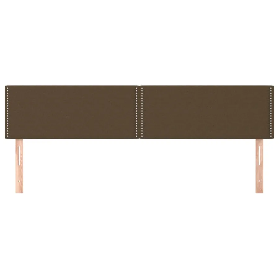 Têtes de lit Marron foncé 180 x 5 x 78/88 cm Tissu - 3