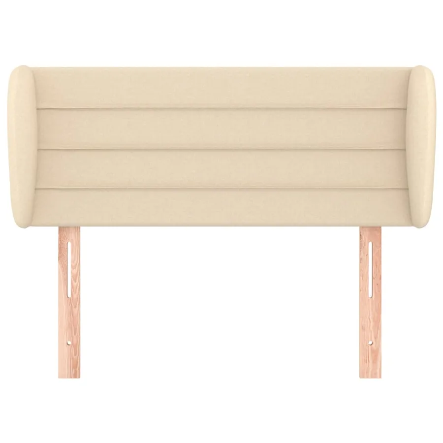 Tête de lit avec oreilles Crème 103x23x78/88 cm Tissu - 3