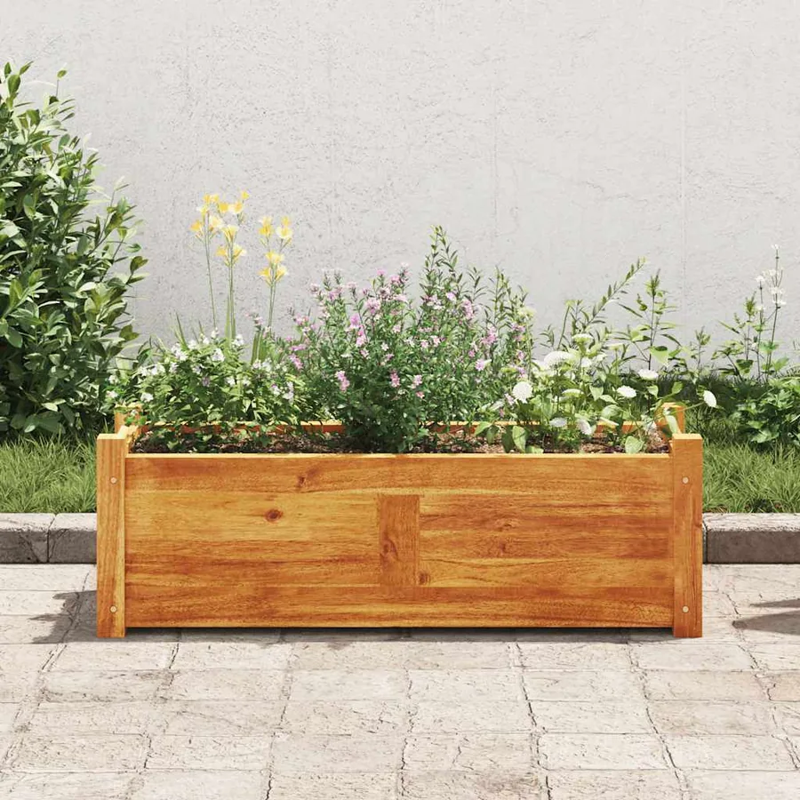 Lit surélevé de jardin Bois d'acacia 76x27,6x25 cm