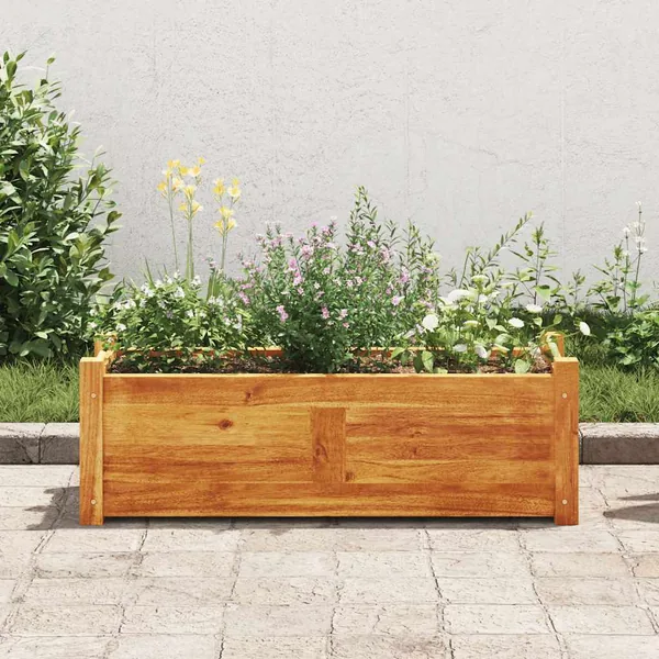 Lit surélevé de jardin Bois d'acacia 76x27,6x25 cm