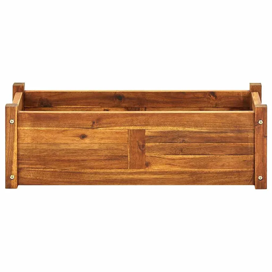 Lit surélevé de jardin Bois d'acacia 76x27,6x25 cm - 4