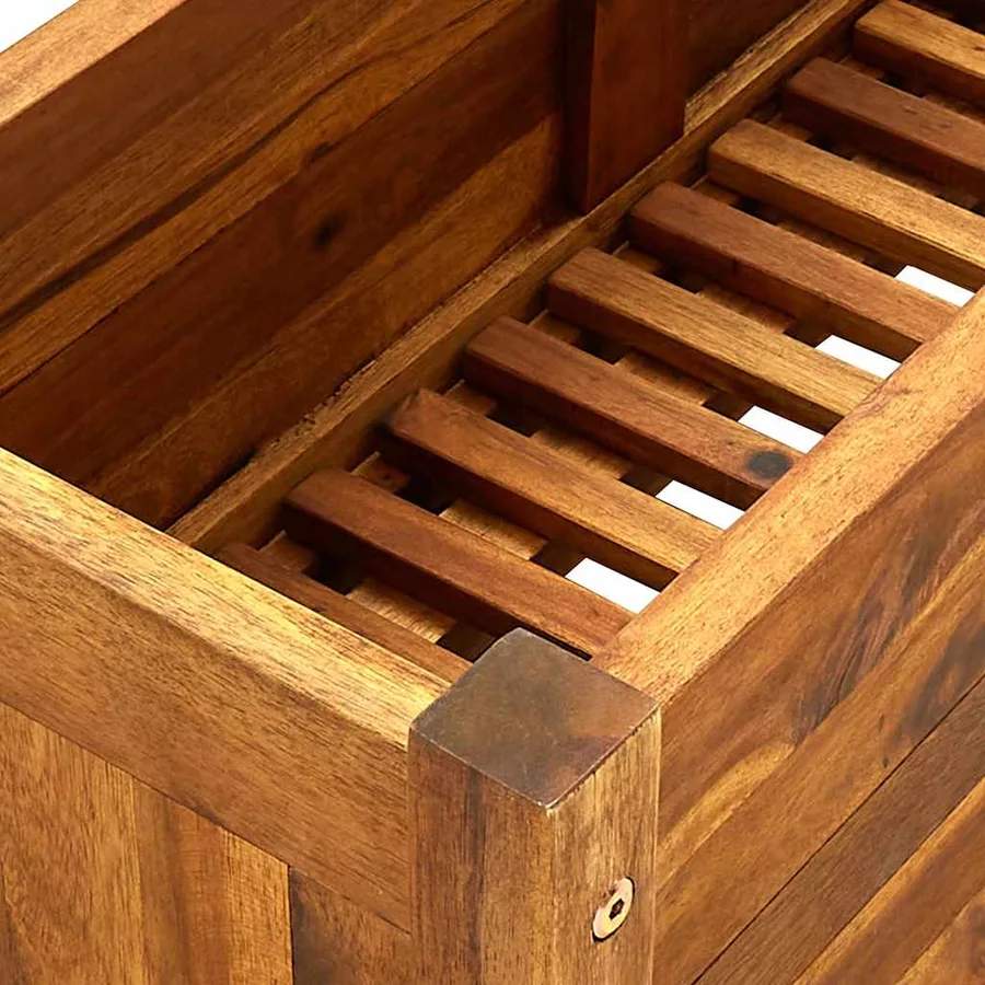 Lit surélevé de jardin Bois d'acacia 76x27,6x25 cm - 7