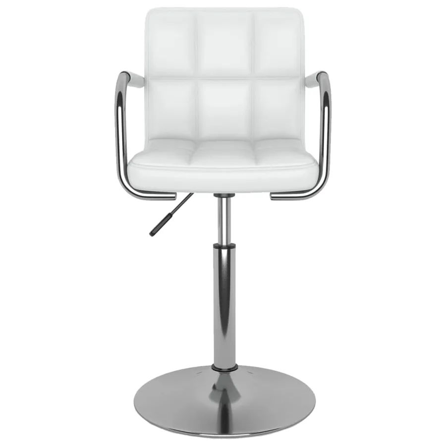 Tabouret de bar Blanc Similicuir - 3