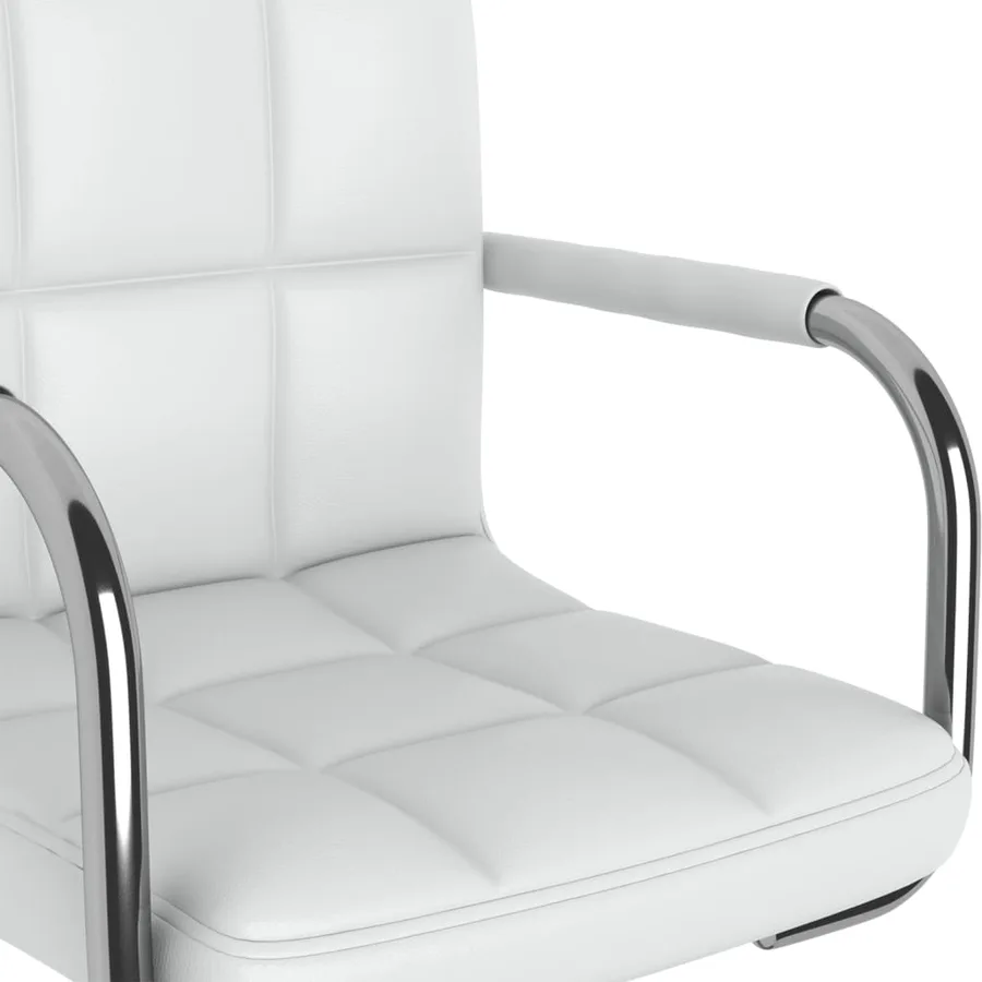 Tabouret de bar Blanc Similicuir - 7