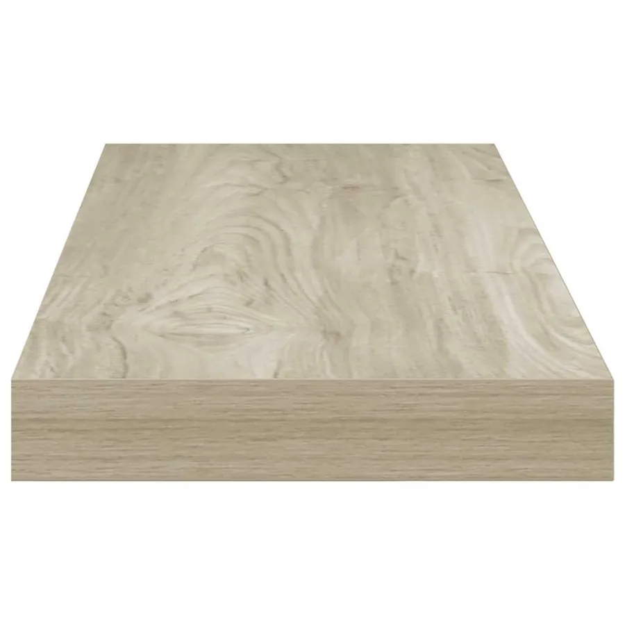 Étagère flottante murale chêne 60x23,5x3,8 cm MDF - 7