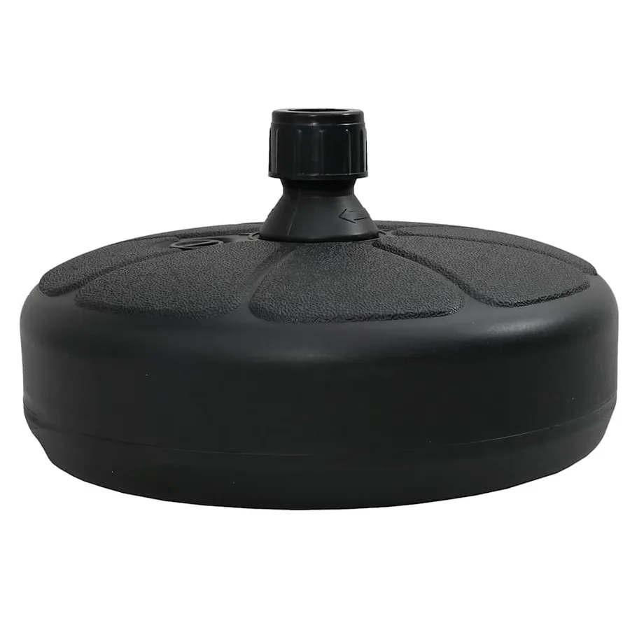 Socle de parasol Rempli de sable/d'eau 15 L Noir - 6