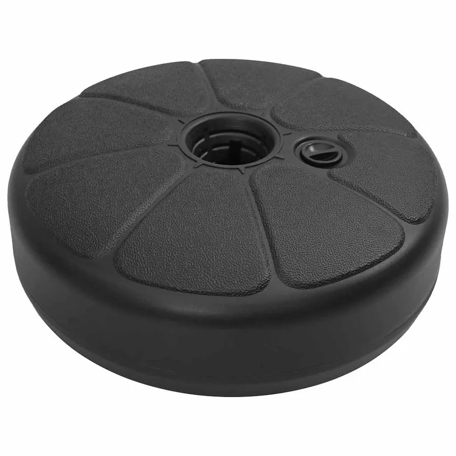 Socle de parasol Rempli de sable/d'eau 15 L Noir - 7