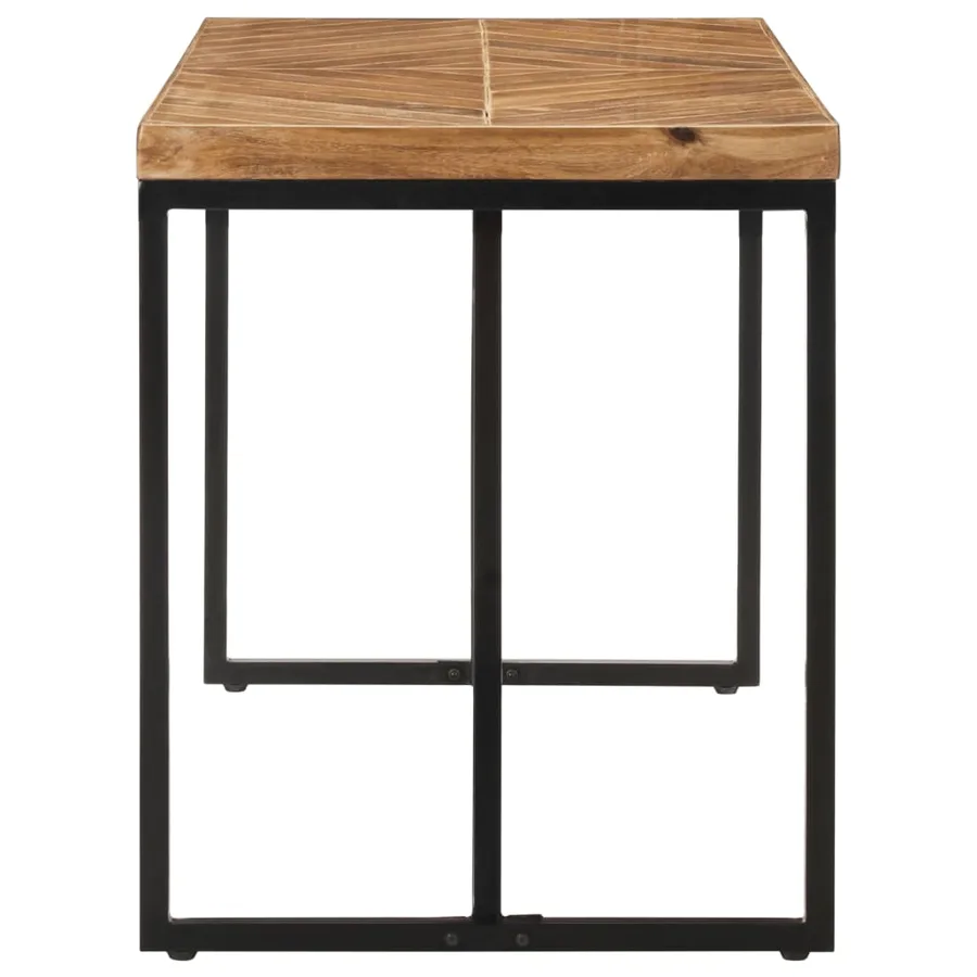 Table à manger 120x60x76 cm Bois massif d'acacia et de manguier - 3