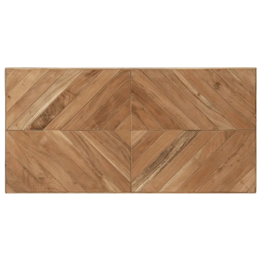 Table à manger 120x60x76 cm Bois massif d'acacia et de manguier - 4
