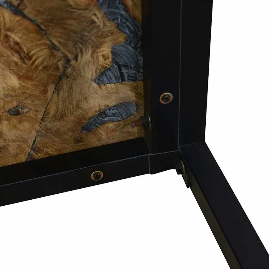Table basse Teck Résine 60x60x40 cm - 10