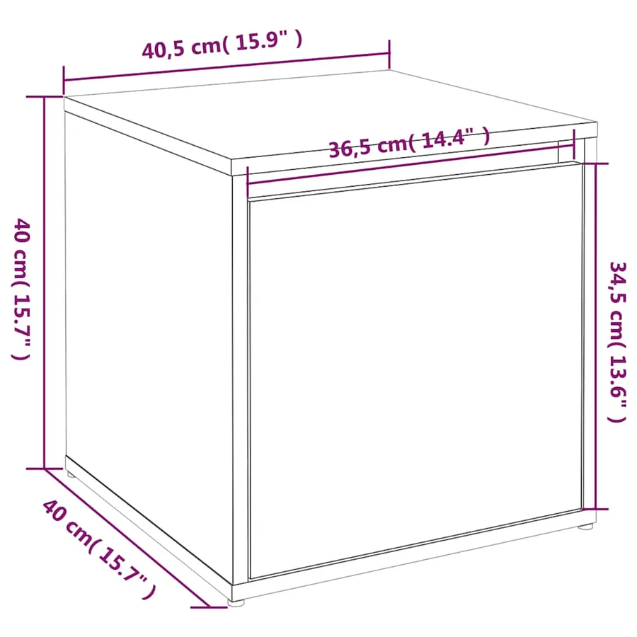 Ensemble de meubles de couloir Blanc Bois d'ingénierie - 10