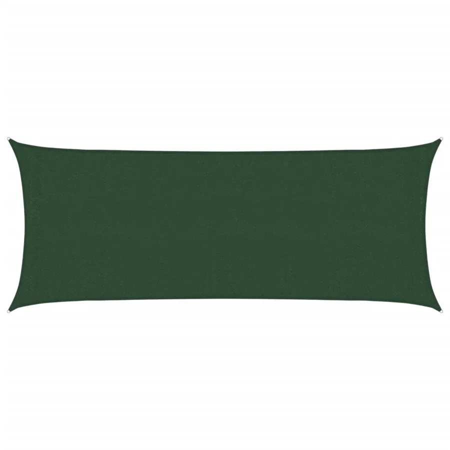 Voile d'ombrage 160 g/m² Vert foncé 2x4,5 m PEHD - 2