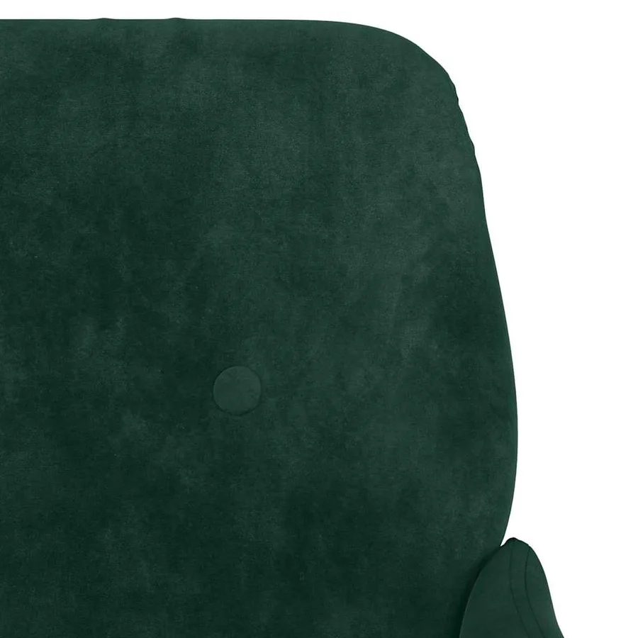Fauteuil Vert foncé 62x79x79 cm Velours - 6