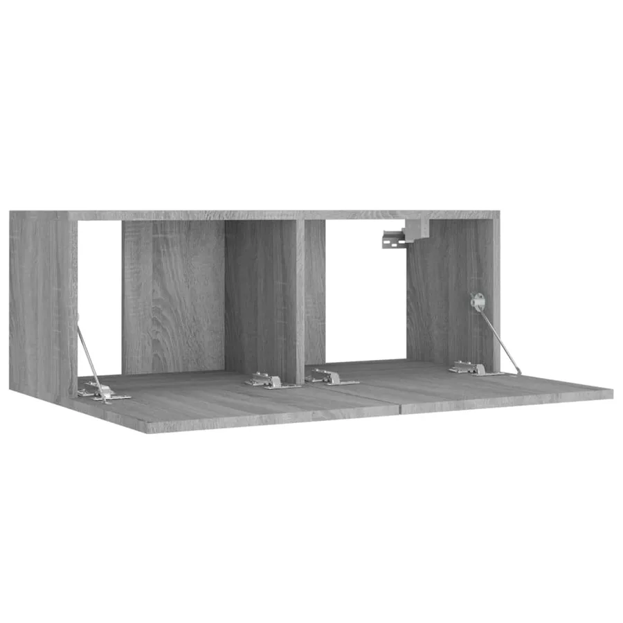 Ensemble de meubles TV 4 pcs Sonoma gris Bois d'ingénierie - 8
