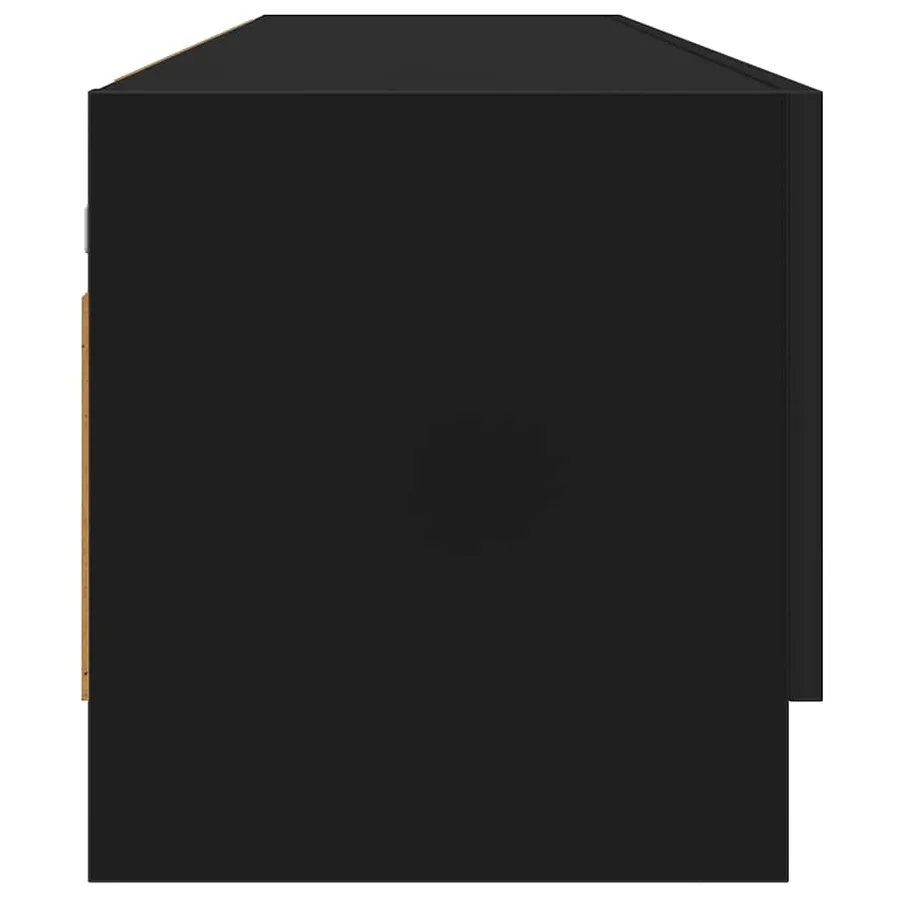 Garde-robe noir 100x32,5x35 cm bois d'ingénierie - 6