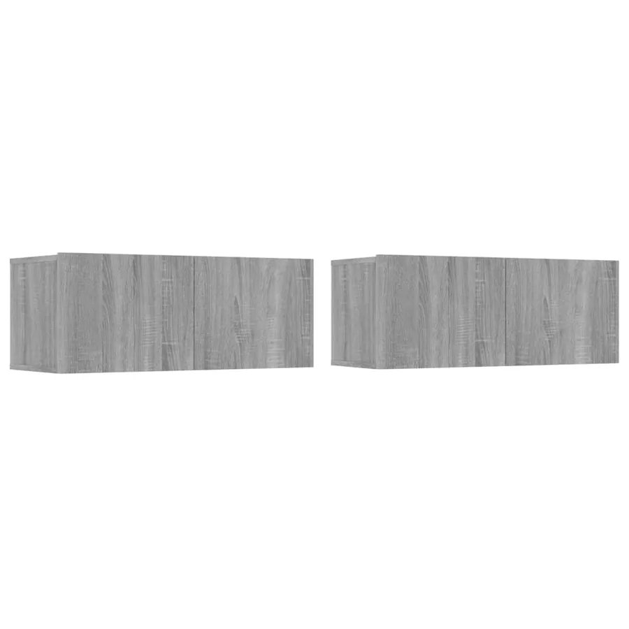 Ensemble de meubles TV 4 pcs Sonoma gris Bois d'ingénierie - 3