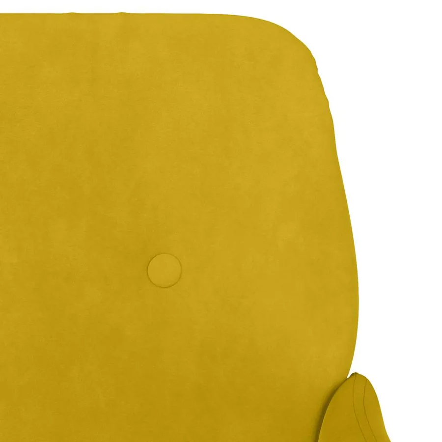 Fauteuil Jaune 62x79x79 cm Velours - 6