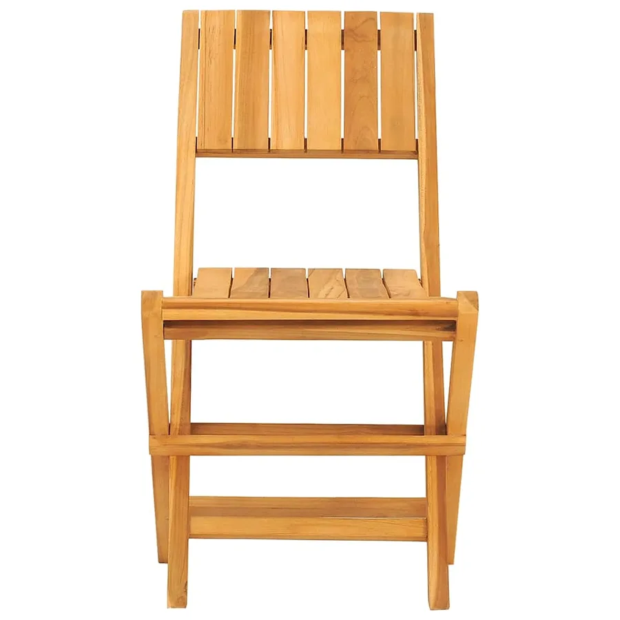 Chaises de jardin pliantes lot de 4 47x61x90cm bois massif teck - 3