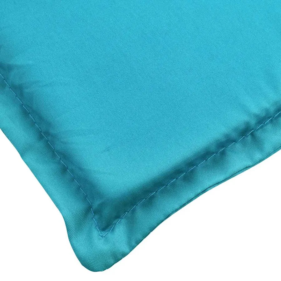 Coussin de chaise longue turquoise tissu oxford - 7