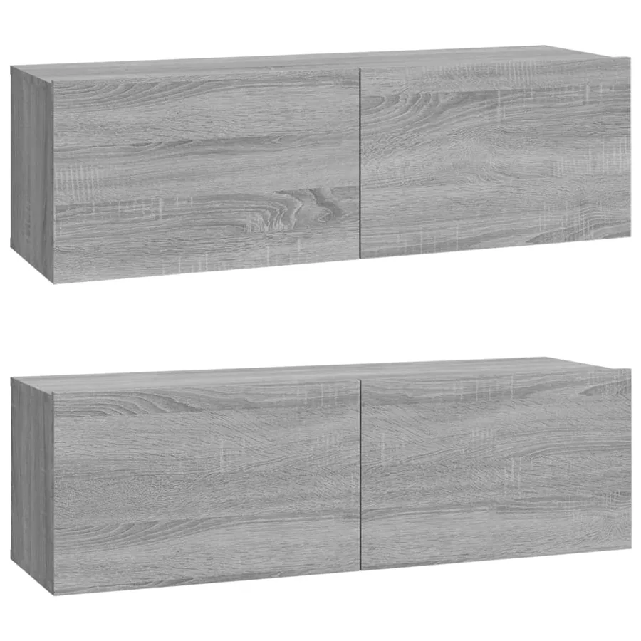 Ensemble de meubles TV 6 pcs Sonoma gris Bois d'ingénierie - 4