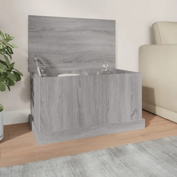 Boîte de rangement sonoma gris 70x40x38 cm bois d'ingénierie