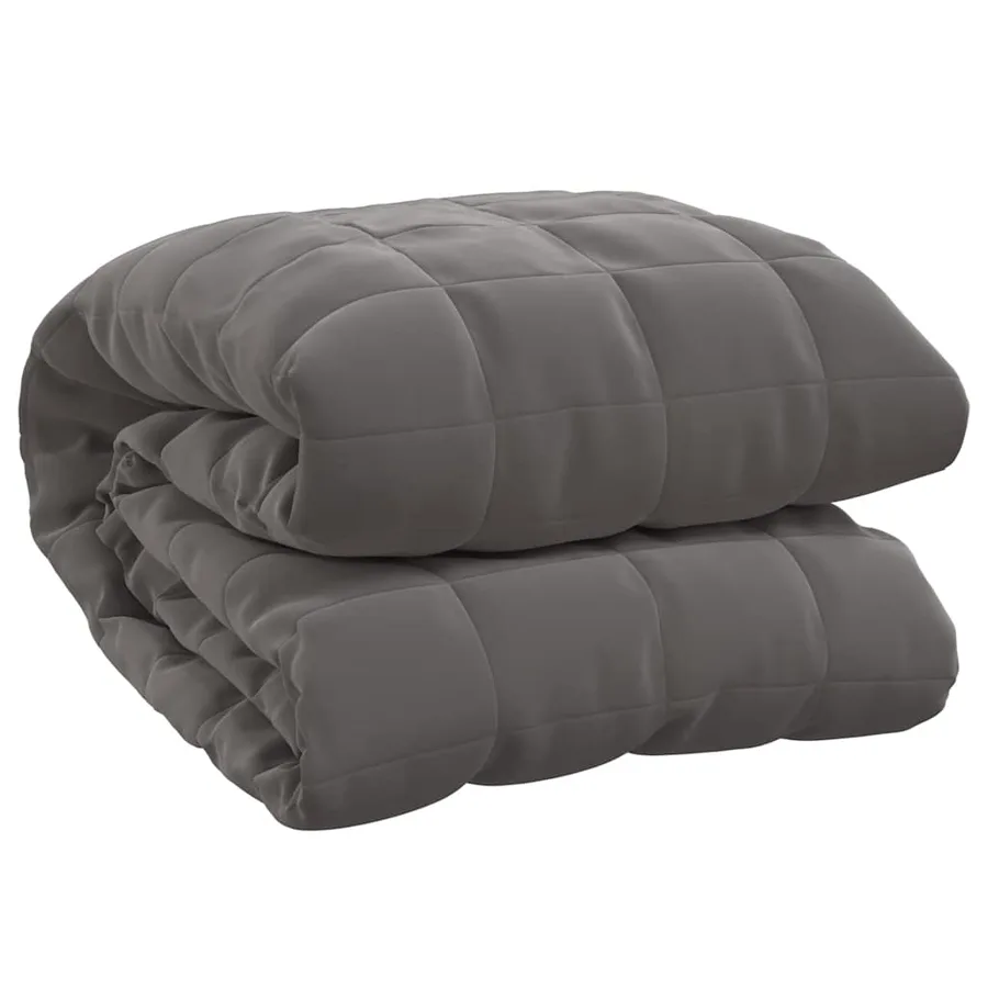 Couverture lestée Gris 155x220 cm 11 kg Tissu - 2