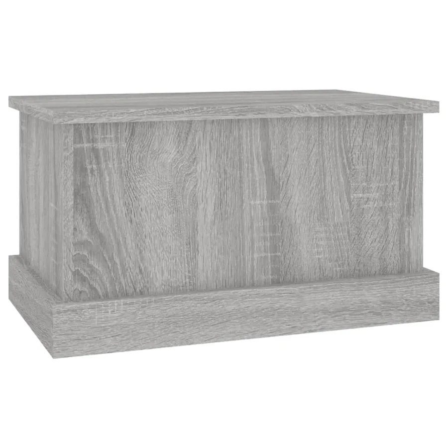 Boîte de rangement sonoma gris 50x30x28 cm bois d'ingénierie - 4