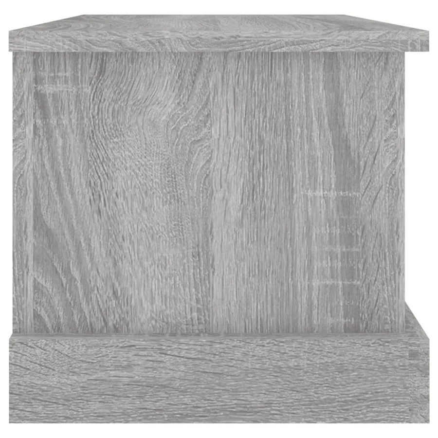 Boîte de rangement sonoma gris 50x30x28 cm bois d'ingénierie - 6