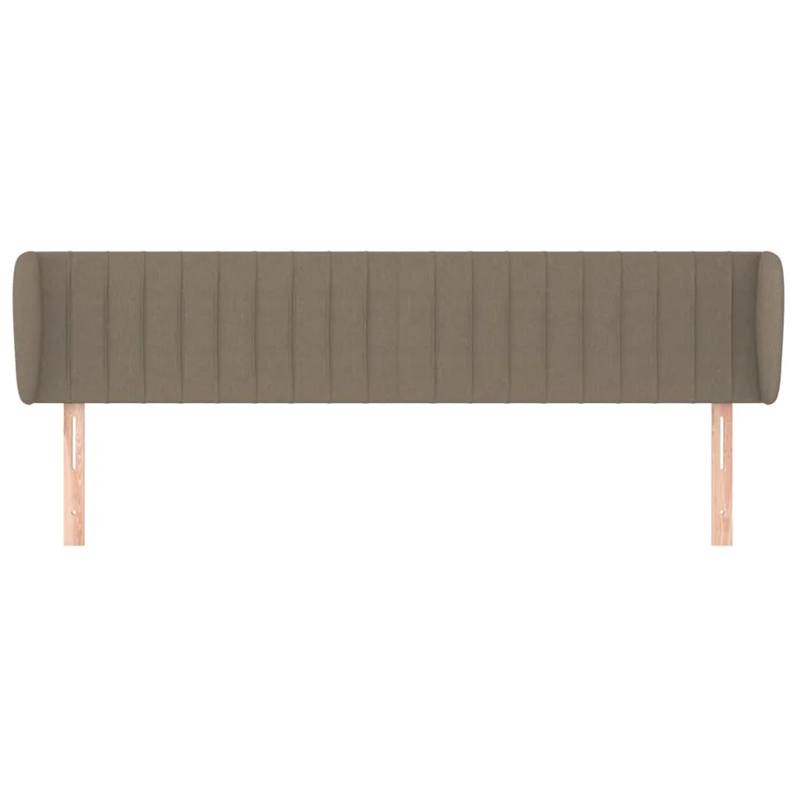 Tête de lit avec oreilles Taupe 183x23x78/88 cm Tissu - 3