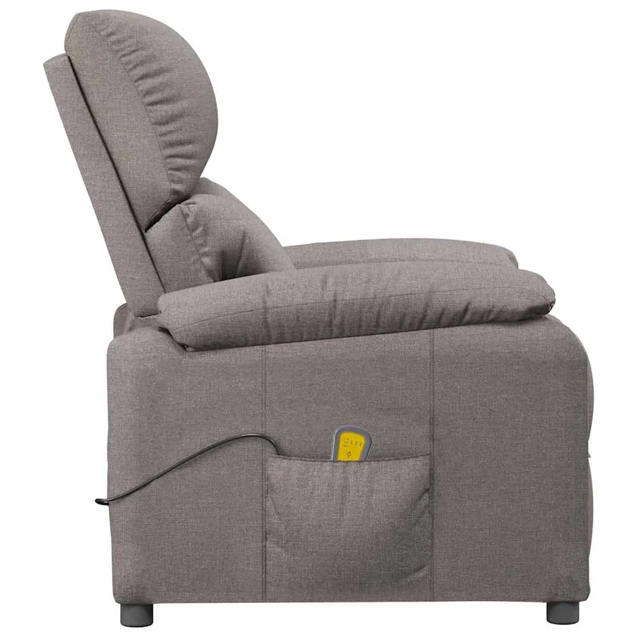 Fauteuil de massage Taupe Tissu - 4