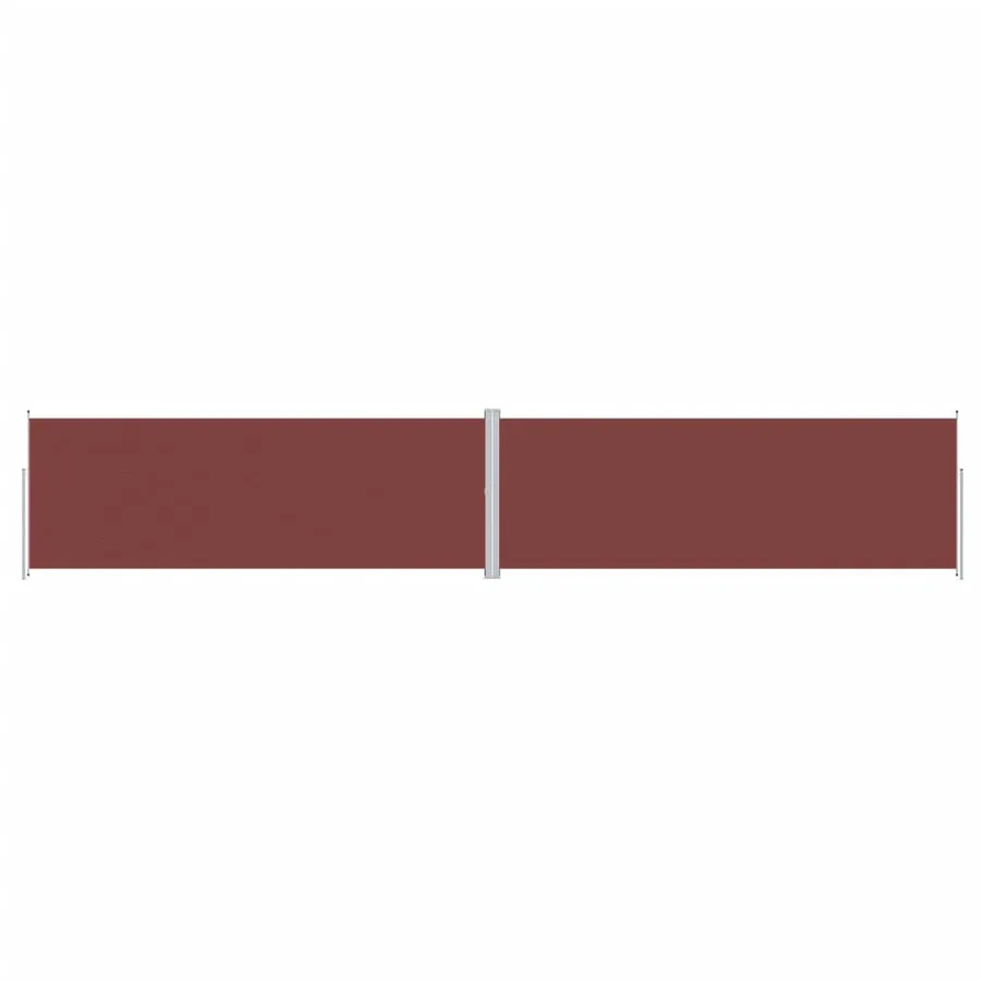 Auvent latéral rétractable Marron 220x1200 cm - 2