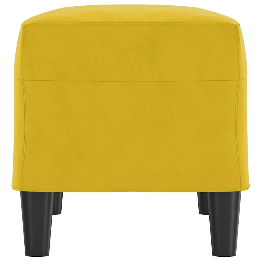 Banc Jaune 70x35x41 cm Velours - 4