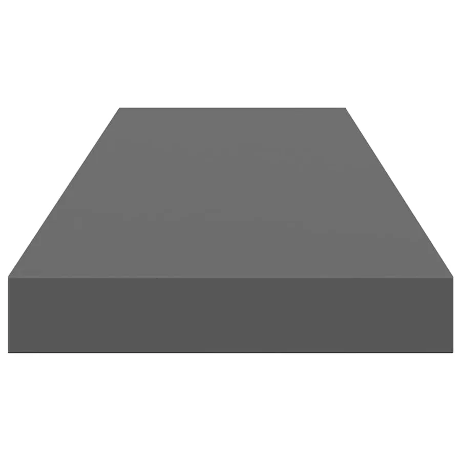 Étagère murale flottante 4 pcs Gris brillant 80x23,5x3,8 cm MDF - 8