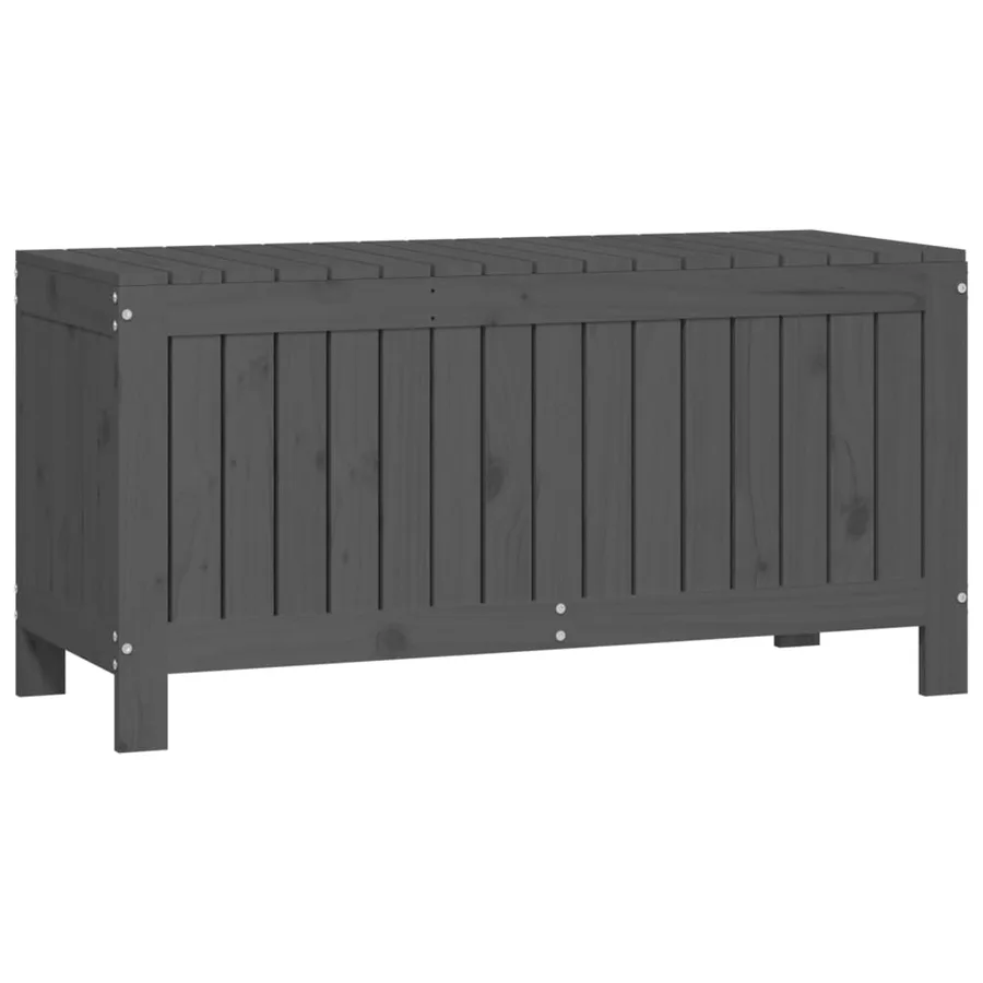 Boîte de rangement de jardin Gris 108x42,5x54 cm Bois de pin - 5