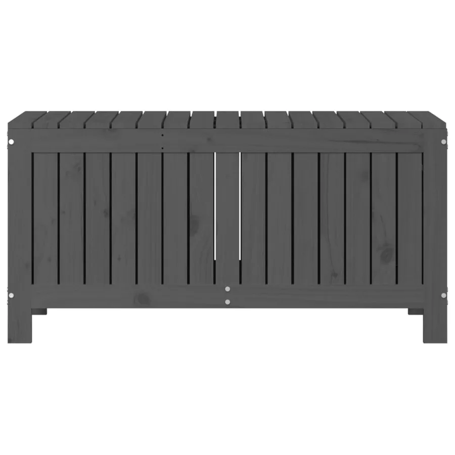 Boîte de rangement de jardin Gris 108x42,5x54 cm Bois de pin - 6