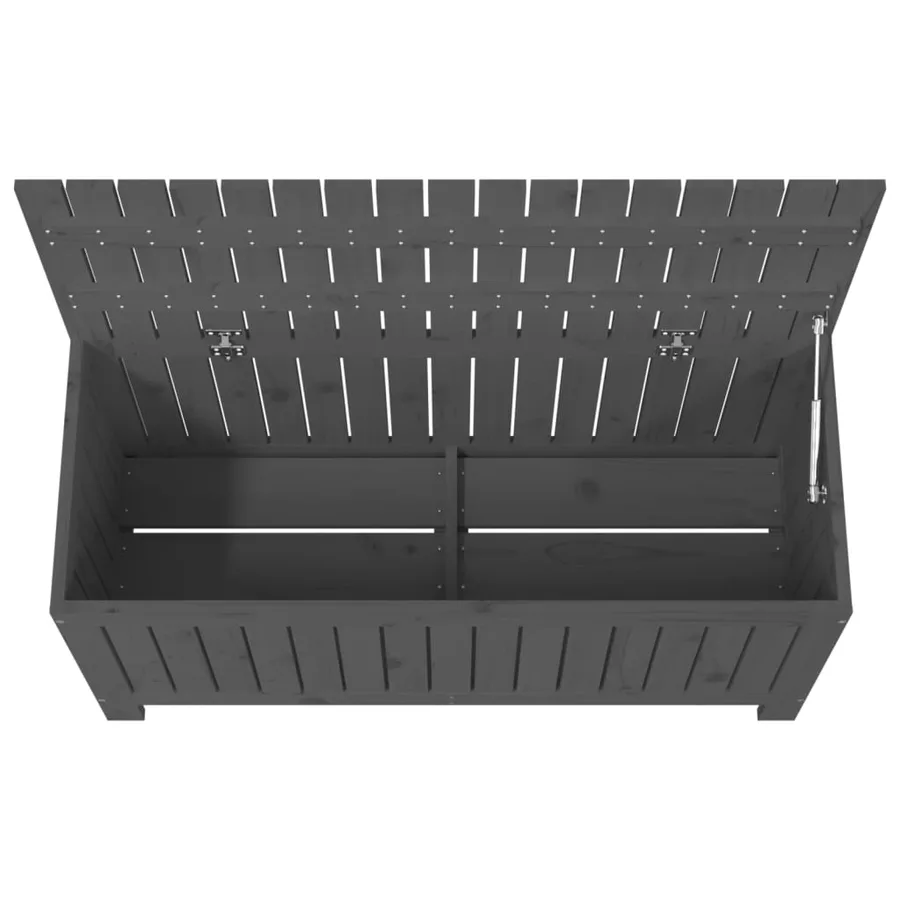 Boîte de rangement de jardin Gris 108x42,5x54 cm Bois de pin - 8