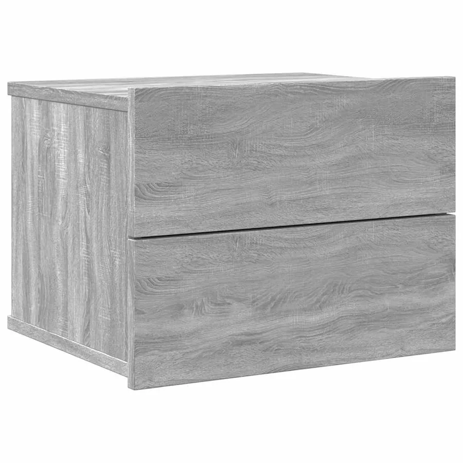 Tables de chevet 2 pcs Sonoma gris 40x30x30cm Bois d'ingénierie - 3