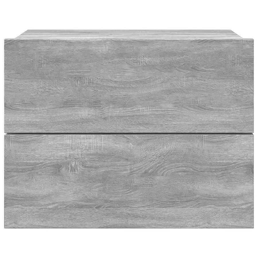 Tables de chevet 2 pcs Sonoma gris 40x30x30cm Bois d'ingénierie - 4
