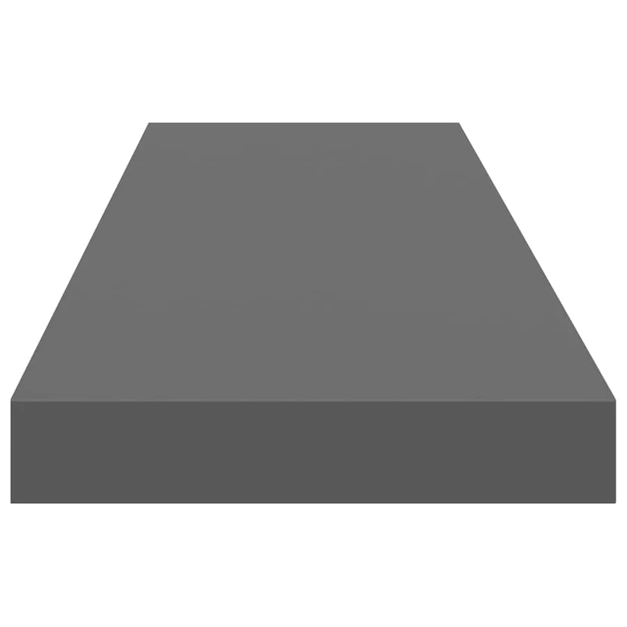 Étagère murale flottante 4 pcs Gris brillant 90x23,5x3,8 cm MDF - 8