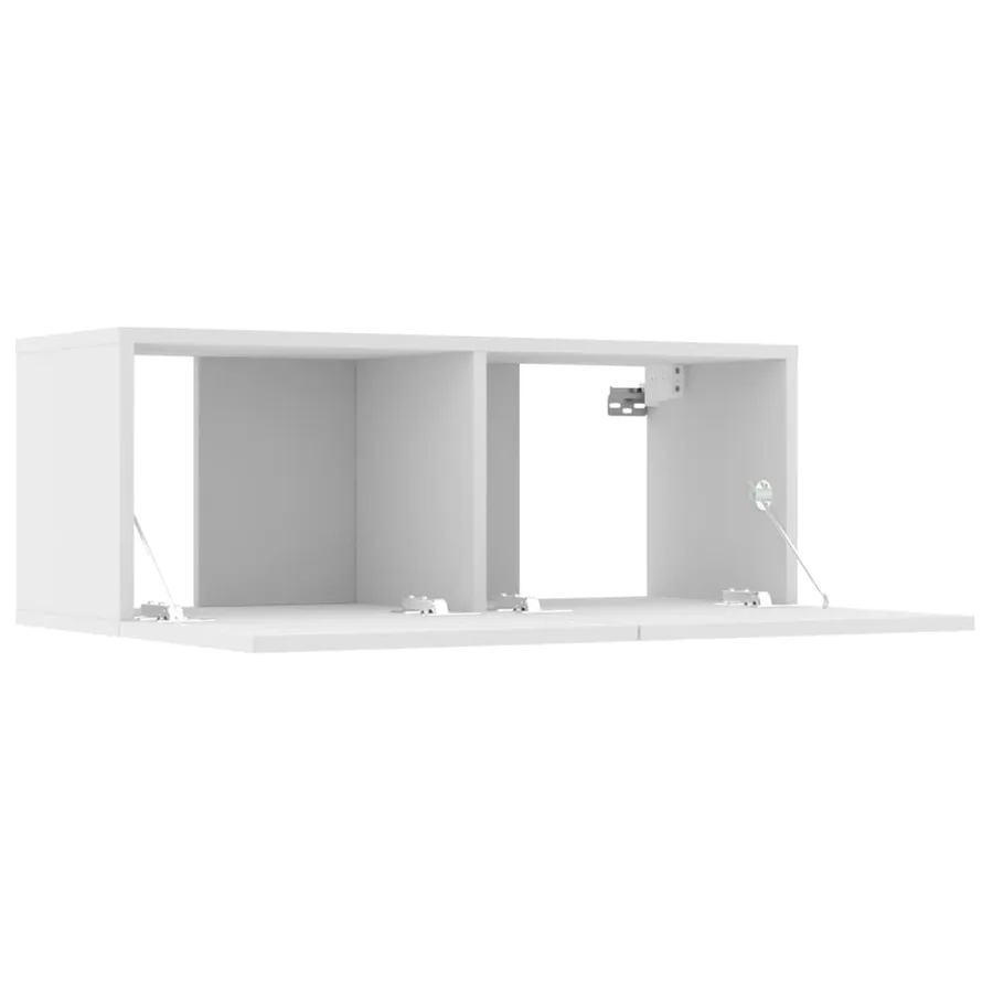 Meubles TV 4 pcs blanc 80x30x30 cm bois d'ingénierie - 9