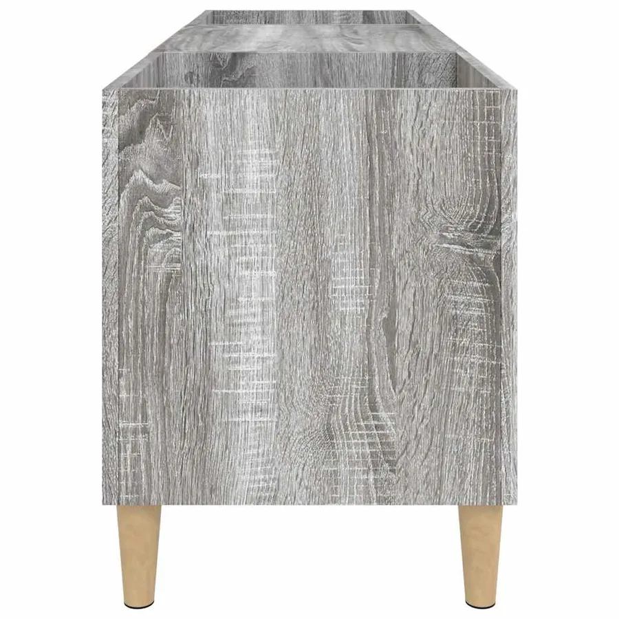 Armoire à disques sonoma gris 121x38x48 cm bois d'ingénierie - 6