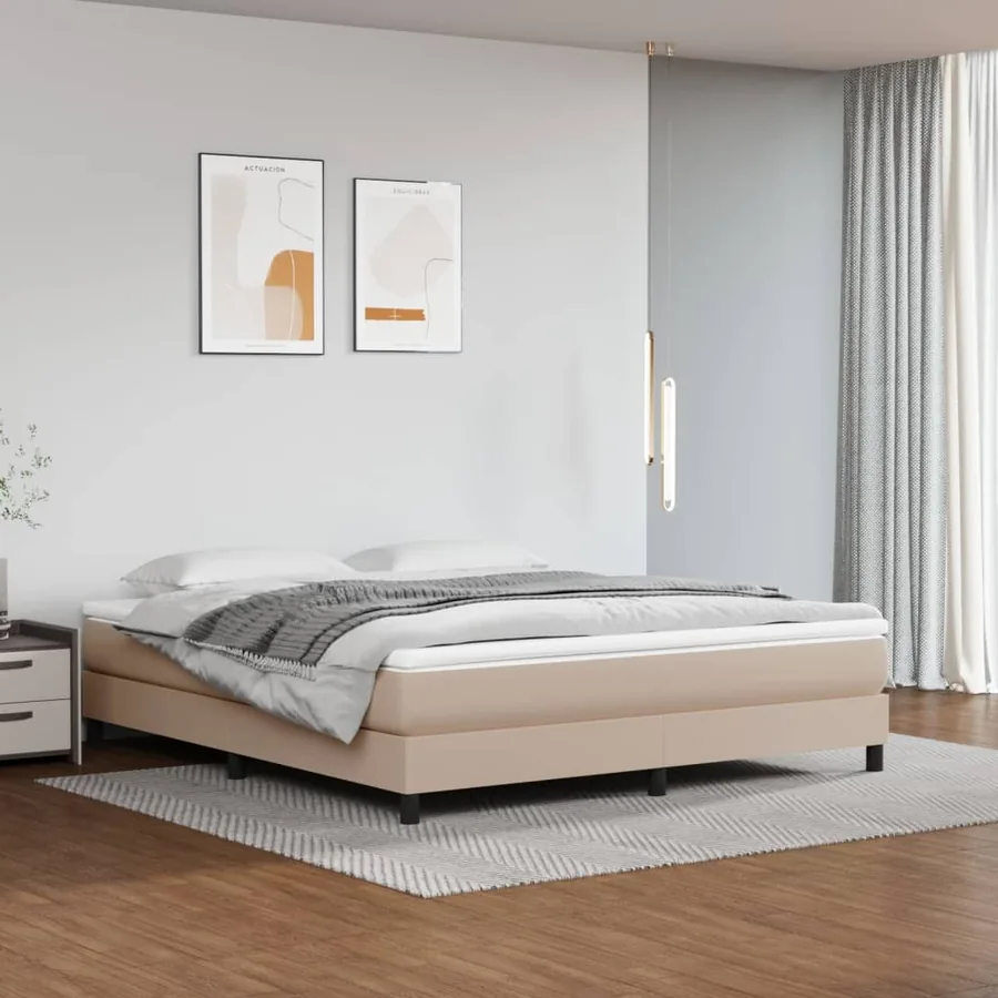 Matelas de lit à ressorts ensachés fermeté moyenne Cappuccino 160x200x20 cm