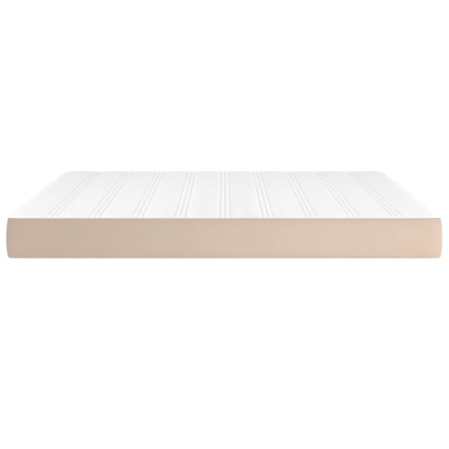 Matelas de lit à ressorts ensachés fermeté moyenne Cappuccino 160x200x20 cm - 4