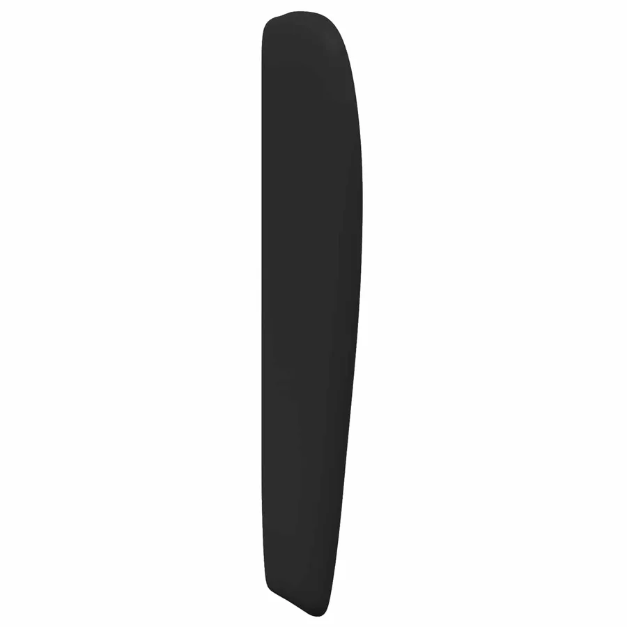 Oreille de tête de lit Noir 80 x 23 x 6 cm PVC - 5