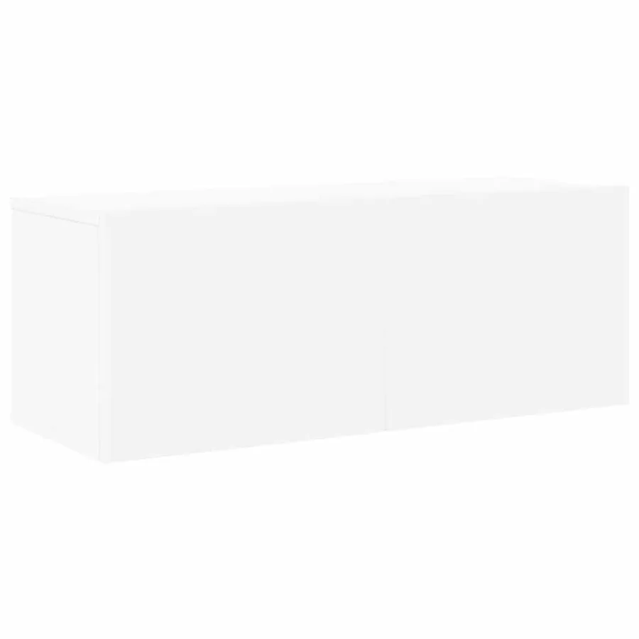 Ensemble de meubles TV 4 pcs Blanc Bois d'ingénierie - 5